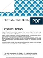 Presentasi Festival Timoresia 2014