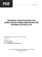Download TECHNICAL SPECIFICATION--JEREH COILED TUBING SIMULATION AND TRAINING SYSTEM _JCTS_pdf by Pondok Huda SN243168855 doc pdf