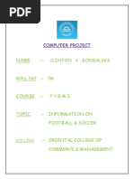 Download FINAL Football Project by roshandkbose SN243175274 doc pdf