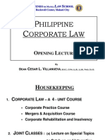 Corporation Law Dean Cesar L Villanueva
