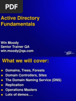 Active Directory Fundamentals: Win Moody Senior Trainer QA