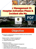 Disaster MX 2 Incident Site & Hospital Activation Phase