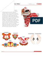 Papercraft Lion Dance / Barogsai