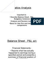 Ratios Analysis