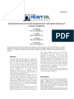 Experimental and Numerical Assessment of Cold Restart Process of Heavy 7 WHOC12 - 277