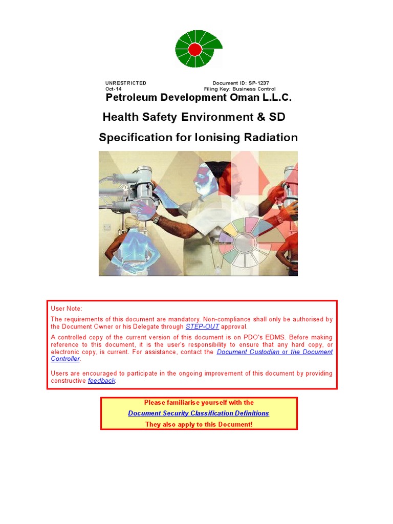 HSE Specification - Ionising Radiation SP 1237 | PDF | Ionizing ...