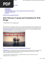 Kick Tolerance Calculation Guide | PDF | Gases | Chemical Engineering
