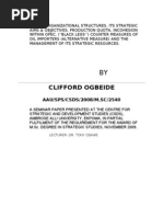 Download OPECS ORGANIZATIONAL STRUCTURES ITS STRATEGIC    AIMS  OBJECTIVES PRODUCTION QUOTA INCOHESION   WITHIN OPEC by Clifford Ogbeide SN24319278 doc pdf