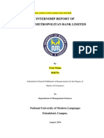 Internship Report On Habib Metropolitan Limited (HMB)