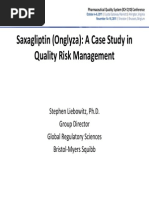 A Case Study in Quality Risk Management