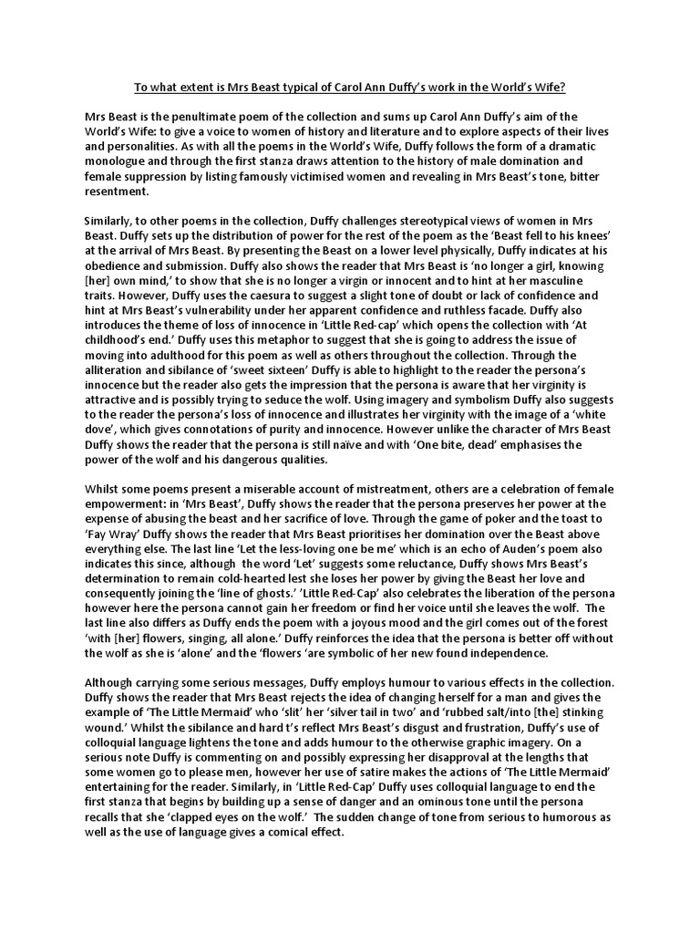 Carol ann duffy text image