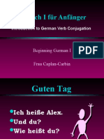 Conjugation Learn German Aprender Aleman