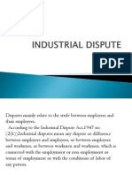 Resolving industrial Disputes