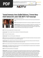 Download NDTV Interview with Former Navy Chief by Sanjeev Goyal SN243214045 doc pdf