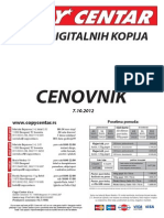 Cenovnik CopyCentar 2014/2015