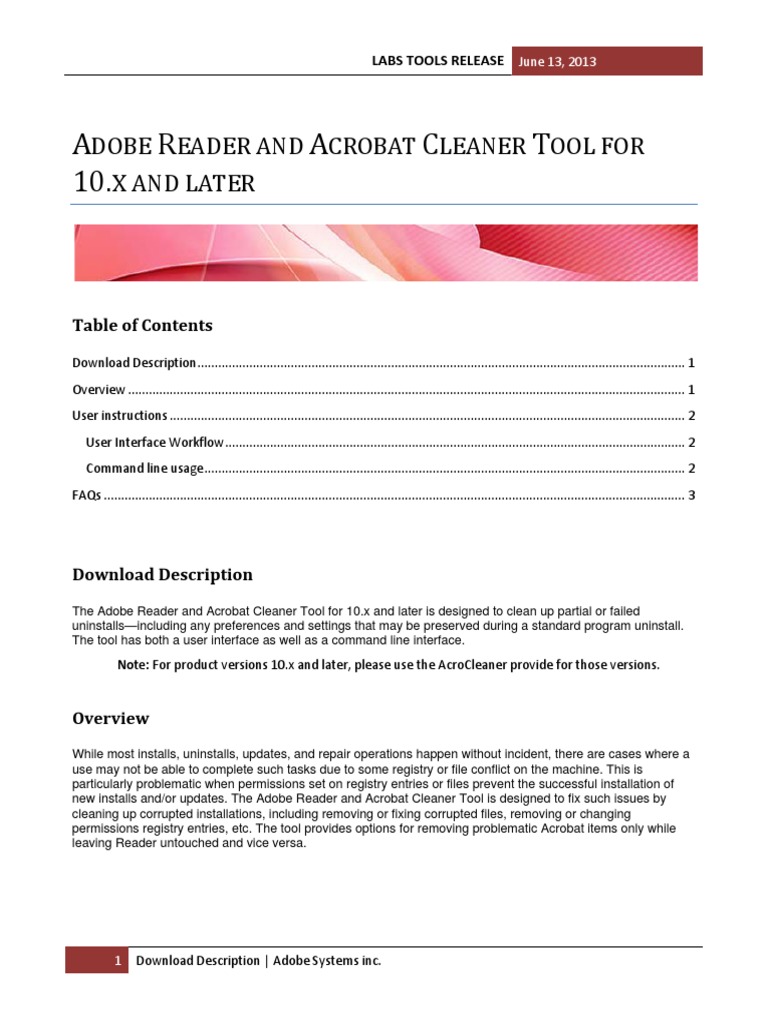 adobe acrobat cleanup utility download