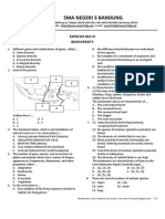 Exercise Bio III-Biodiversity PDF