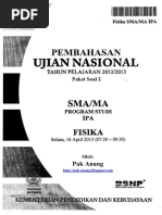 Pembahasan Soal UN Fisika SMA 2013 Paket 2