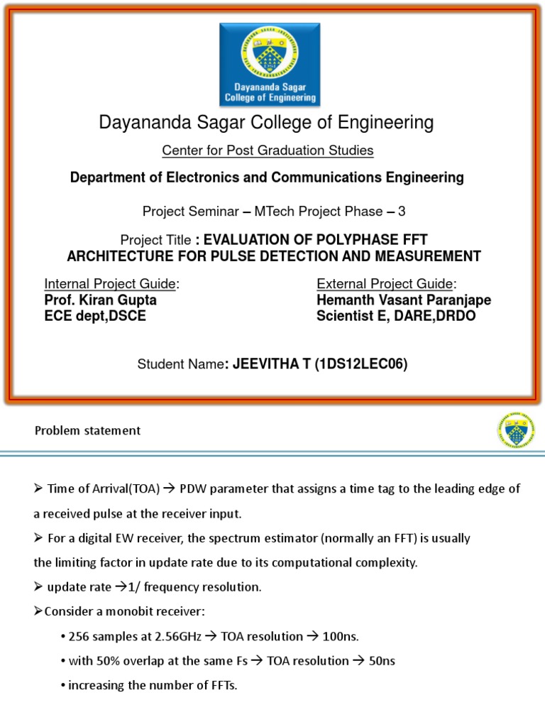 M Tech Project Phase 3 | PDF | Filter (Signal Processing) | Fast ...