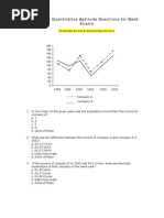 Bank Exam Sample Quantitative Aptitude Question Paper