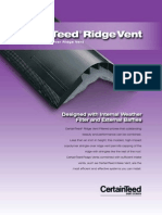 Designed With Internal Weather Filter and External Baffles: 12" Filtered Shingle-Over Ridge Vent