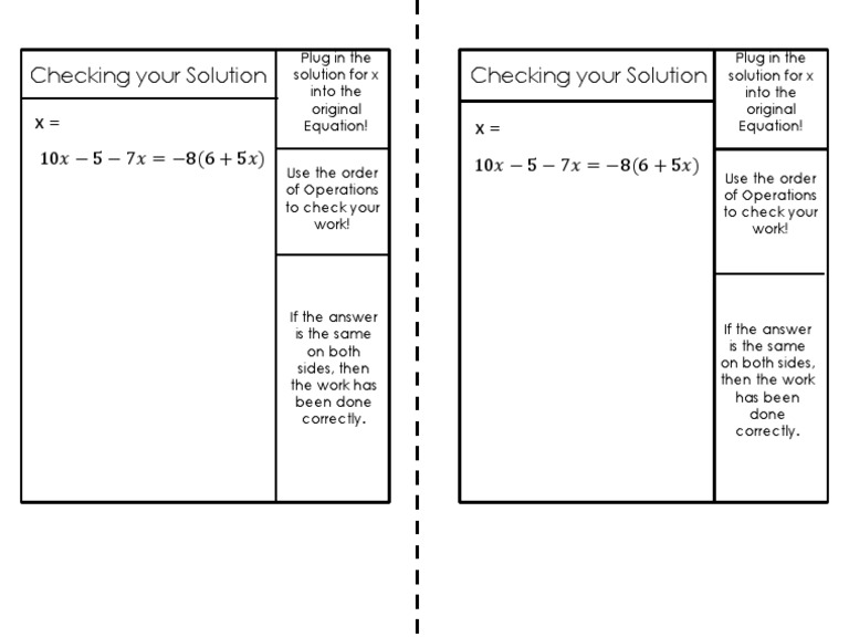 Verify Solutions in Algebra Equations | PDF