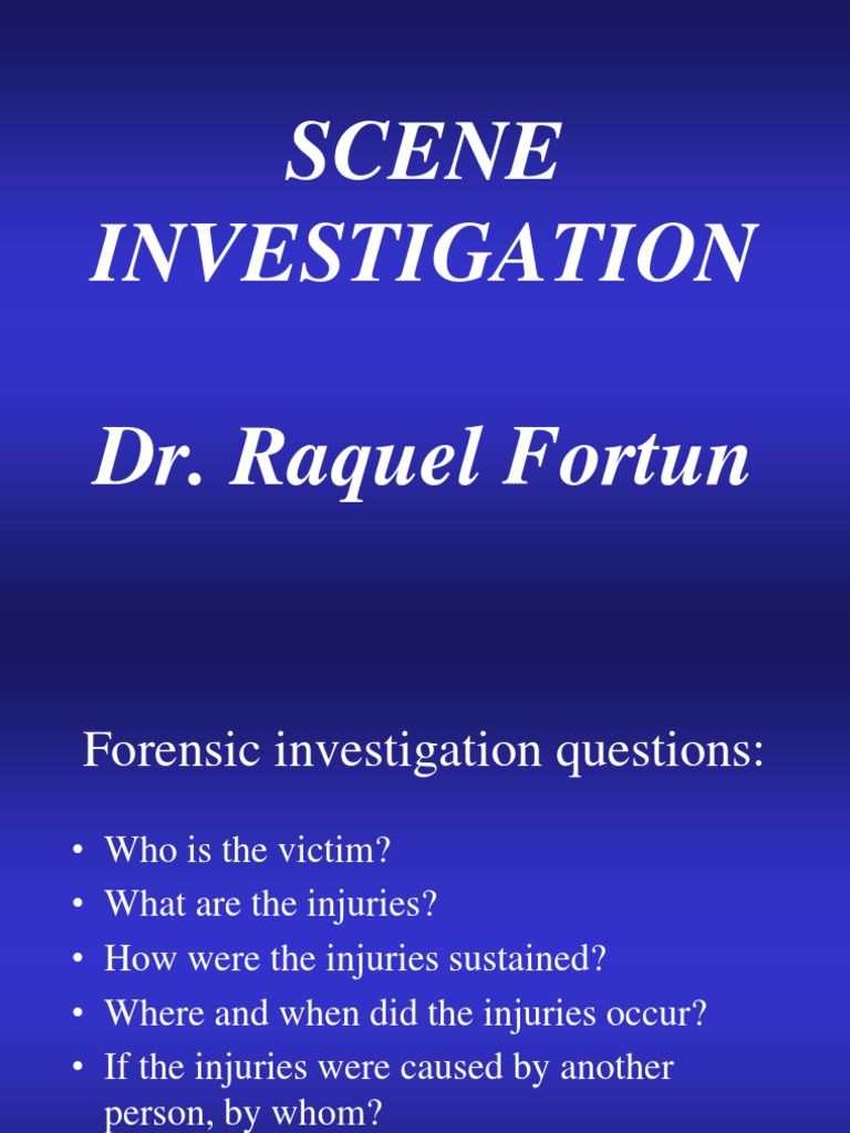 Crime Scene Investigation | PDF | Forensic Science | Autopsy