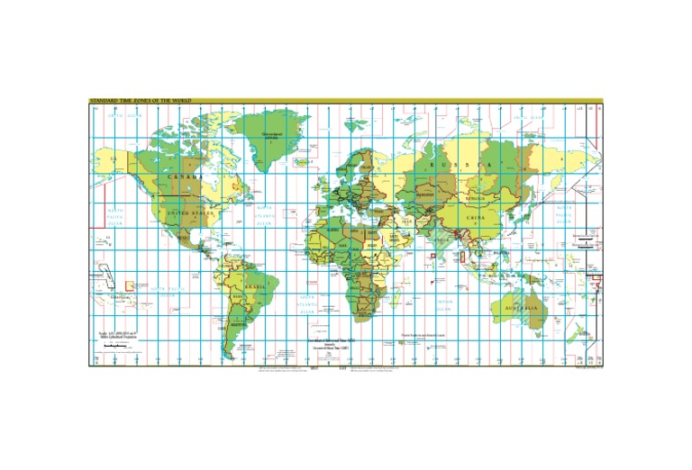 World Time Zones and Countries List | PDF