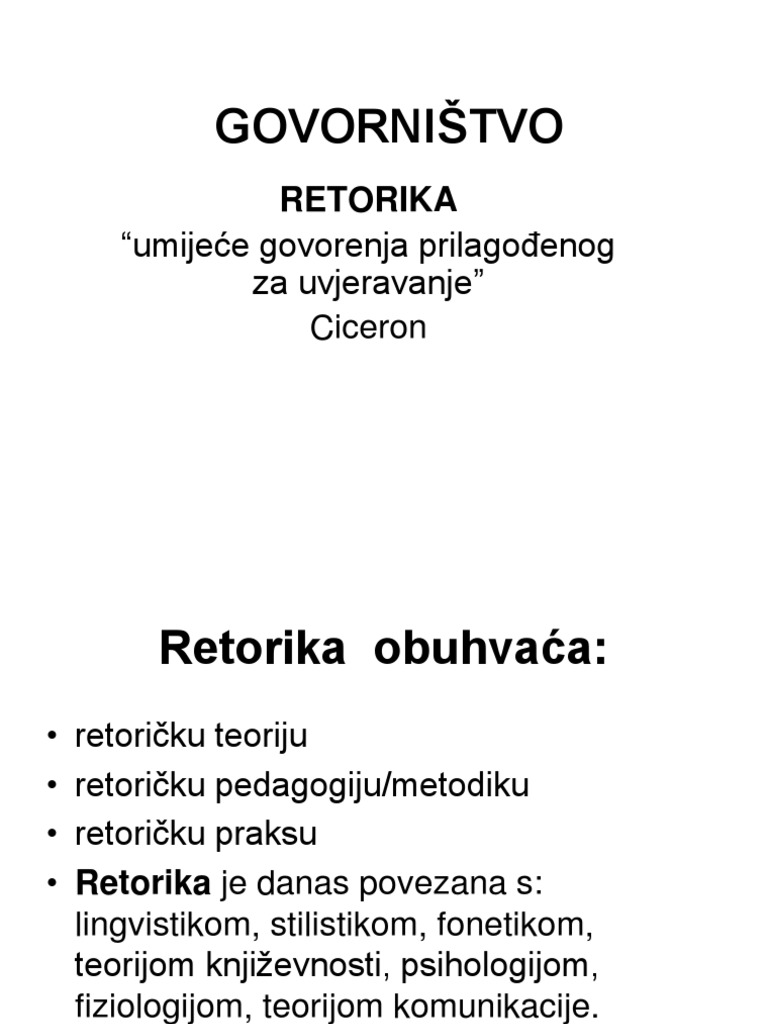 GOVORNIŠTVO | PDF