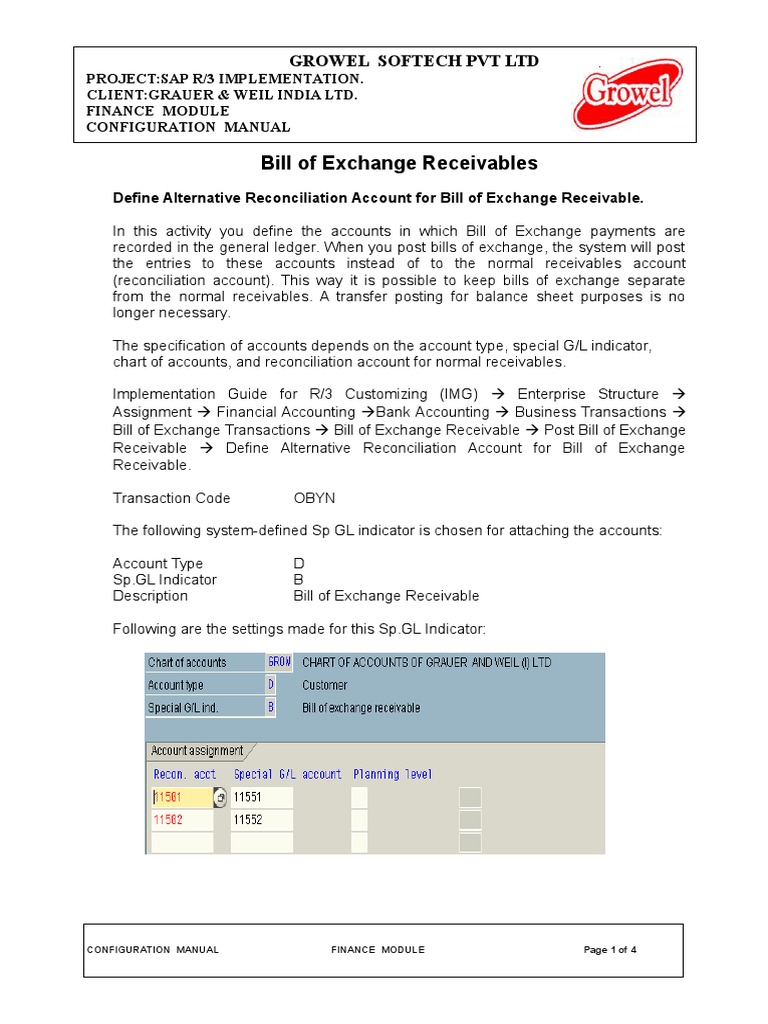 Bill of Exchange | Negotiable Instrument | Accounting