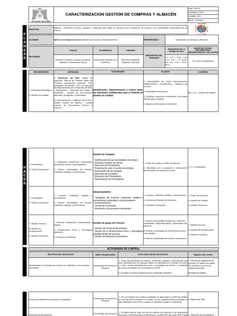 Gestión de Compras y Almacén SGC | PDF | Calidad (comercial) | Informática