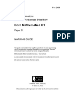 Core Mathematics C1: GCE Examinations Advanced / Advanced Subsidiary