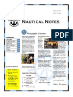 Nautical Notes: Principal's Column