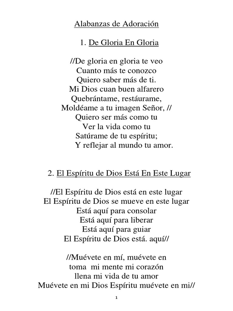 Alabanzas De Adoracion