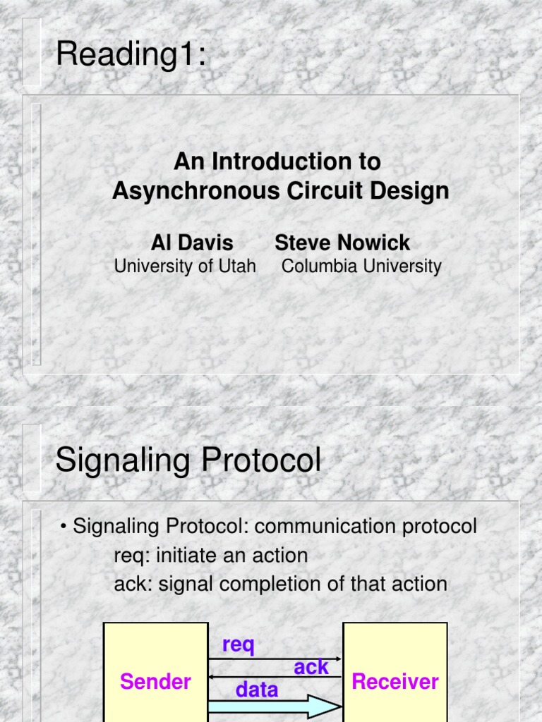 Introduction To Asynchronous Circuit Design | PDF | Digital Electronics ...