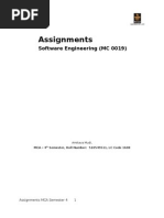 Assignments: Software Engineering (MC 0019)