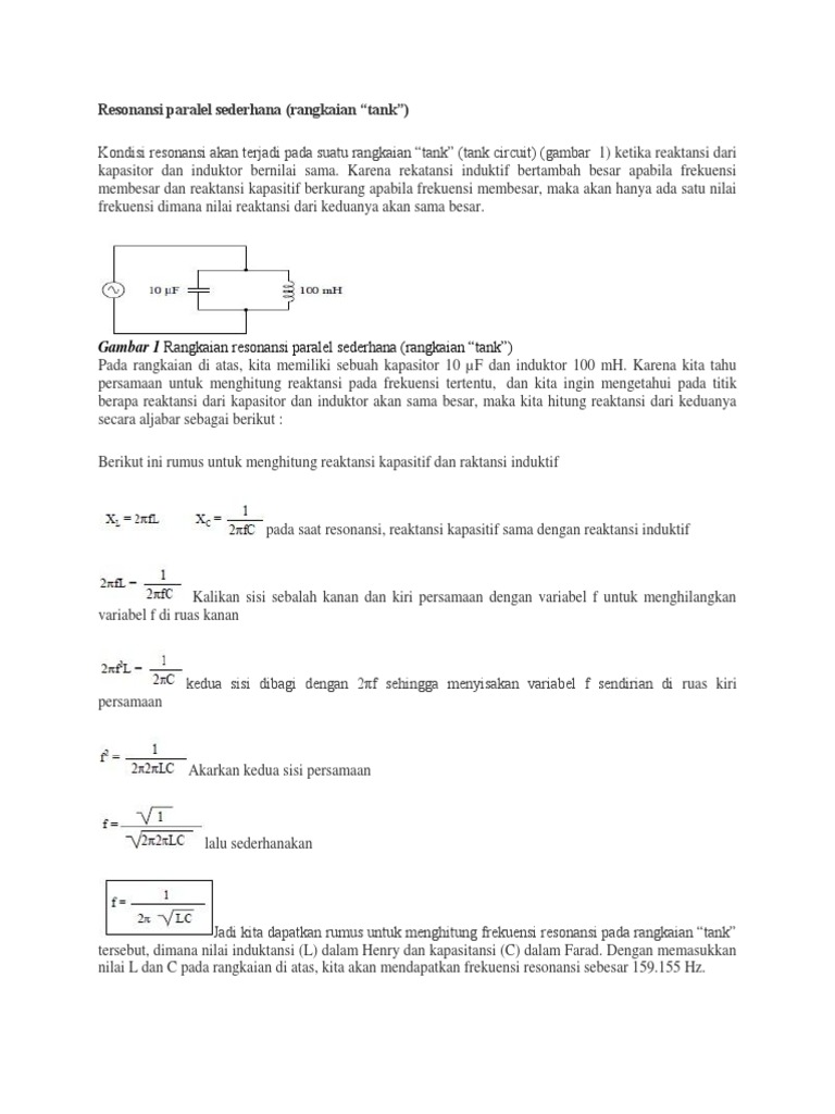 Resonansi Paralel Sederhana Docx