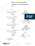Introducing The Normal Distribution - Solutions PDF