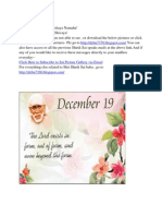 Shri Shirdi Sai Speaks For 19th Dec/ Distribute Sai Calendar To Ur Family & Friends