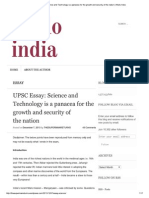 UPSC Essay - Science and ..