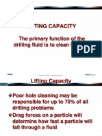 Lifting Capacity: The Primary Function of The Drilling Fluid Is To Clean The Hole