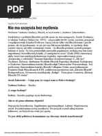 Nędza Humanistyki - Nie Ma Szczęścia Bez Myślenia - Polityka PDF