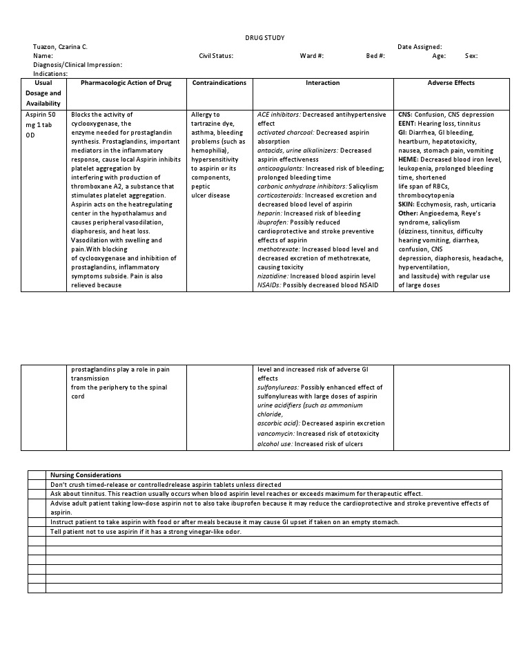 Aspirin PDF Aspirin Nonsteroidal Anti Inflammatory Drug