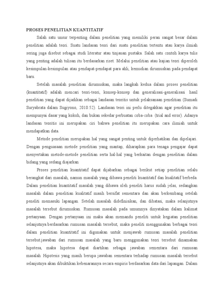 Perumusan Masalah Landasan Teori Dan Pembentukan Hipotesis