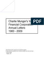 Wesco Financial Munger Letters