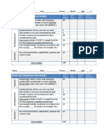 Rubric Book Recommendation