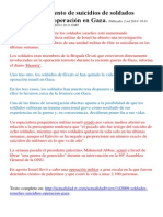 Alarmante aumento de suicidios de soldados israelíes tras la operación en Gaza.docx