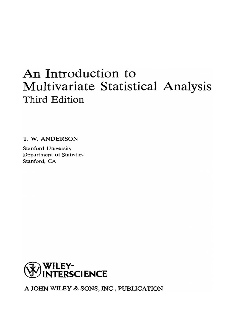 multivariate analysis dissertations