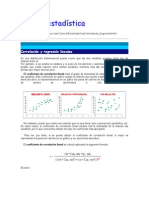 Correlación lineal peso estatura