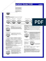 Operation Guide 3100 Stopwatch and Timer Functions